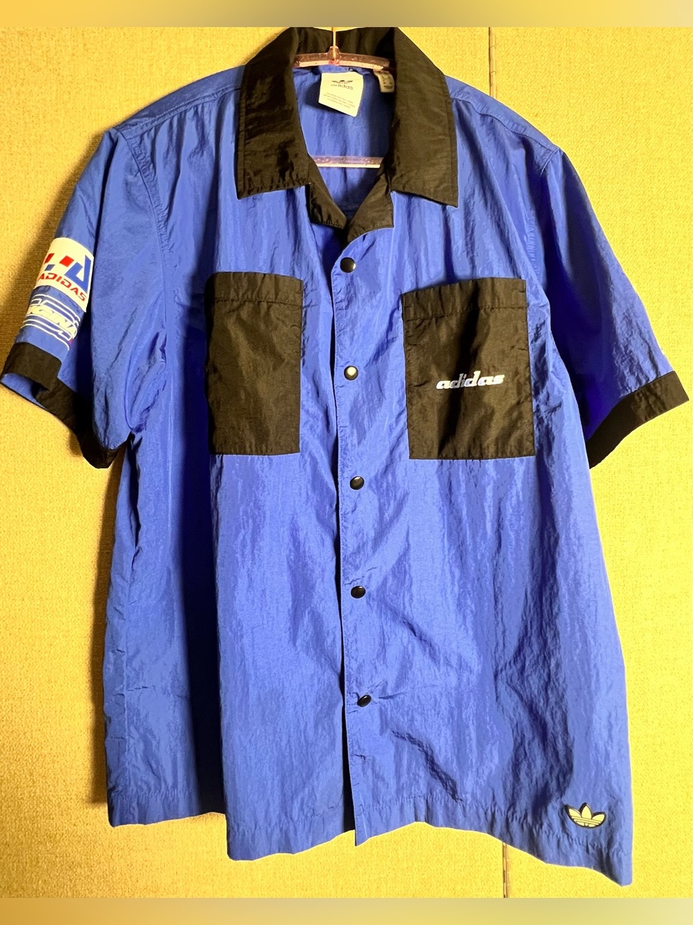 Adidas Originals TGP SS racing style shirt blue and black